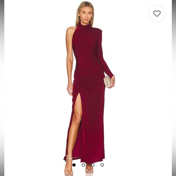 NWT Misha Pauline Ruched Maxi Size 14 Revolve Anthropologie - Picture 1 of 15